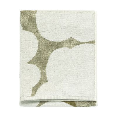 Marimekko Unikko pyyhe 50 x 70 cm Vihreän umbran-kerman | Alk. 25,00 €