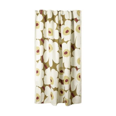 Marimekko Unikko suihkuverho Vihreän umbran-kerman | Alk. 125,00 €