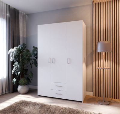 Veke Eco vaatekaappi 120x190x55 cm valkoinen | Alk. 199,00 €