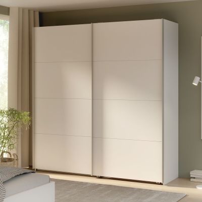 Veke Line vaatekaappi liukuovilla 200x210 valkoinen | Alk. 679,00 €