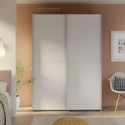 Veke Line vaatekaappi liukuovilla 150x210 valkoinen | Alk. 549,00 €