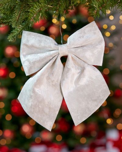 Newport Bianca Bow Christmas Decoration White | Alk. 8,00 €