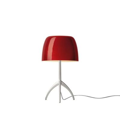 Foscarini - Lumiere Piccola Pöytävalaisin E14 Alu/Kirsikka Dimm. | Alk. 622,00 €
