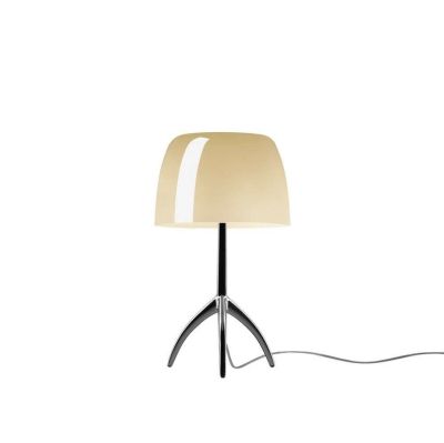 Foscarini - Lumiere Piccola Pöytävalaisin E14 Musta Kromi/Lämmin Valkoinen Dimm | Alk. 599,00 €