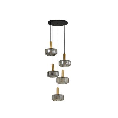 Lindby - Hildur 5 Cluster Riippuvalaisin Savu Harmaa/Messinki | Alk. 195,00 €