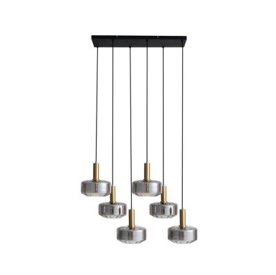 Lindby - Hildur 6 Riippuvalaisin Savu Harmaa/Messinki | Alk. 229,00 €