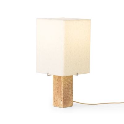 Audo Copenhagen - Nonna pöytälamppu, travertiini-/hiekanvärinen, korkeus 49 cm, kangas | Alk. 595,00 €