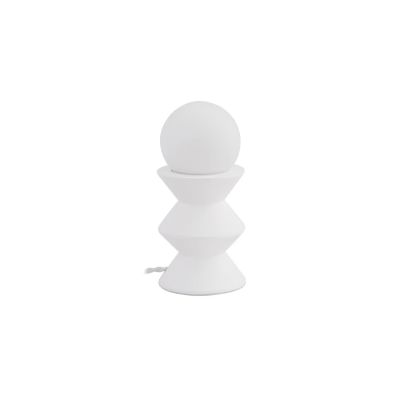 Lindby - Nielson pöytävalaisin korkeus varjostin 9 cm valkoinen kipsi | Alk. 38,00 €