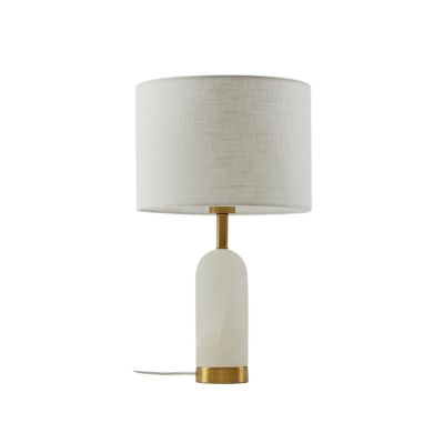 Lindby - Alabaster Pöytävalaisin Ø30 Valkoinen/Kulta | Alk. 126,00 €