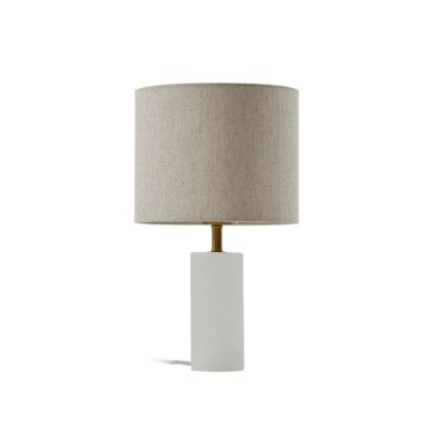 Lindby - Alabaster pöytävalaisin Ø 25 cm marmori E27 | Alk. 82,00 €