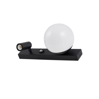 Lindby - Larcie LED Ulkona Seinävalaisin w/Sensori Musta/Valkoinen | Alk. 46,90 €