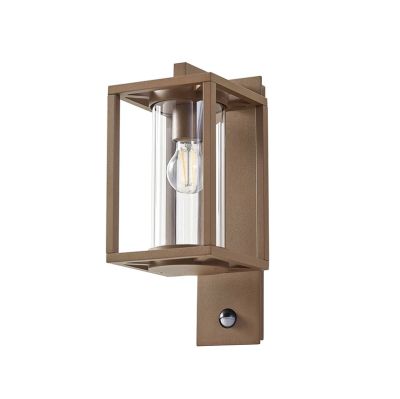 Lucande - Ferda ulkoseinävalaisin, ripustettava, ruskea, IP44, anturi | Alk. 109,00 €
