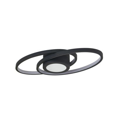 Lindby - Thalina LED Kattovalaisin 60cm Musta/Valkoinen | Alk. 138,00 €