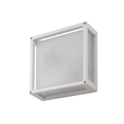 Lucande - Aurelien ulkoseinävalaisin 25 x 25 cm valkoinen anturi | Alk. 76,00 €
