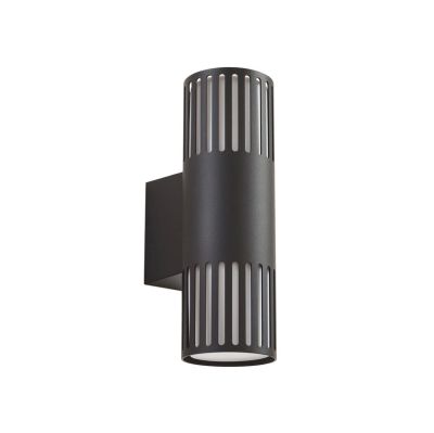 Lindby - Lurinda ulkoseinävalaisin Ø 10 cm musta 2-lamppuinen | Alk. 60,00 €