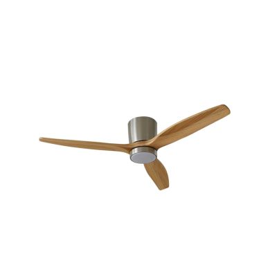Lucande - Faipari LED Kattotuuletin Nikkel/Puu | Alk. 298,00 €