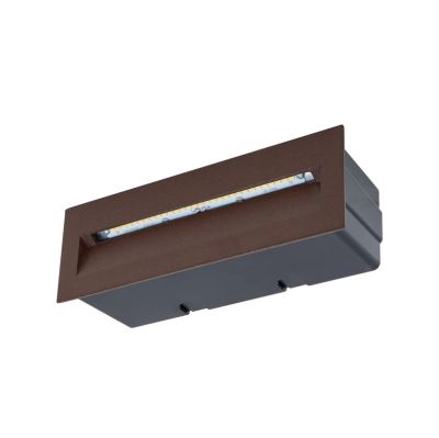 Lucande - Loya LED Indbygnings Seinävalaisin 23x8 IP54 Ruoste | Alk. 92,00 €