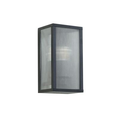 Lindby - Peldar Fluted Ulkona Seinävalaisin Musta | Alk. 40,00 €