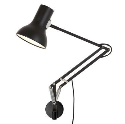 Anglepoise - Type 75 Mini Seinävalaisin Sisältää asennusvarusteet Jet Black | Alk. 220,83 €