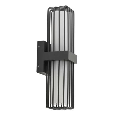 Lucande - Chandan ulkoseinävalaisin, korkeus 41,9 cm, antrasiitti, alumiini | Alk. 64,00 €