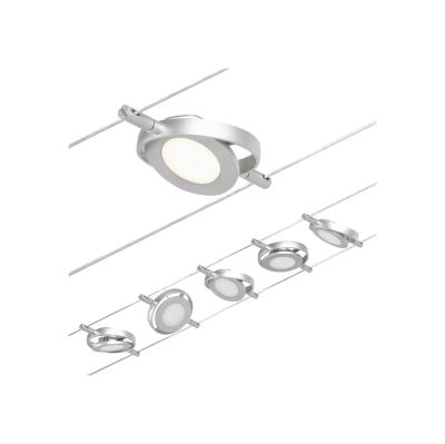 Paulmann - Wire RoundMac LED-vaijerijärjestelmä, 5-lamppuinen, kromi | Alk. 215,00 €