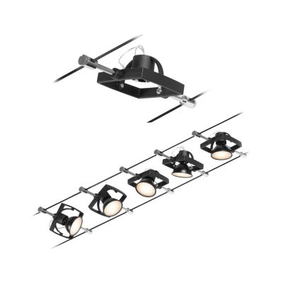 Paulmann - Wire Mac II vaijerijärjestelmä, 5-lamppuinen, 5 m, musta | Alk. 116,00 €