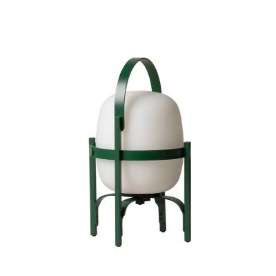 Santa & Cole - Cestita Alubat Portable Pöytävalaisin IP65 English Green | Alk. 703,00 €