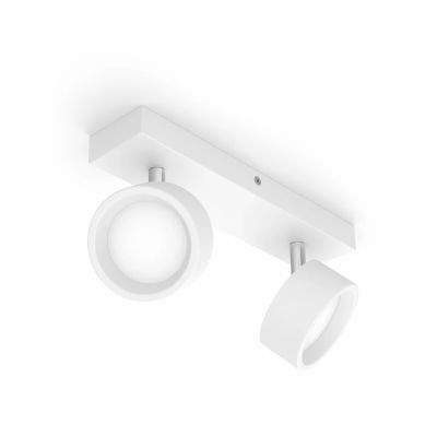 Philips - Bracia LED-kattospotti 2-lamppuinen, valkoinen | Alk. 59,99 €