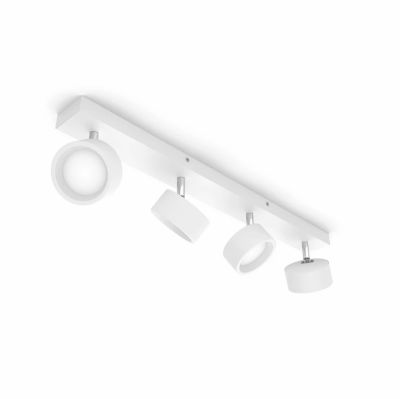 Philips - Bracia LED-kattospotti 4-lamppuinen, valkoinen | Alk. 109,99 €