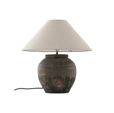 Lucande - Thalorin pöytälamppu korkeus 46 cm harmaa keraaminen | Alk. 142,00 €