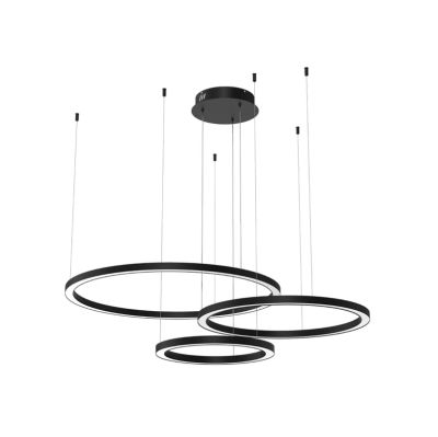 Eko-Light - Galaxia LED-riippuvalaisin 3-lamppuinen musta 85 W muovi | Alk. 770,00 €