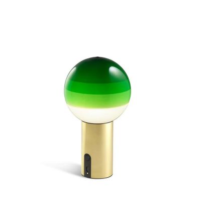 MARSET - Dipping Light Portable Pöytävalaisin Green/Brushed Brass | Alk. 505,00 €