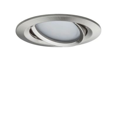 Paulmann - Nova Coin Recessed Kattovalaisin 3pcs. Ø84 RGBW Brushed Iron | Alk. 111,00 €