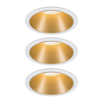 Paulmann - Cole LED-kohdevalaisin, kulta-valkoinen, 3 kpl:n sarja | Alk. 75,00 €