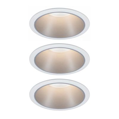 Paulmann - Cole LED-kohdevalaisin hopea-valkoinen 3 kpl | Alk. 79,00 €