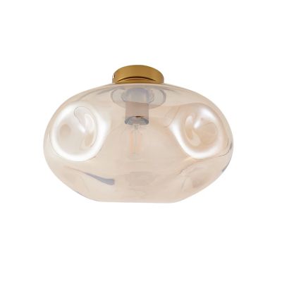 Lindby - Lelia kattovalaisin Ø 35 cm, meripihka lasi | Alk. 82,00 €