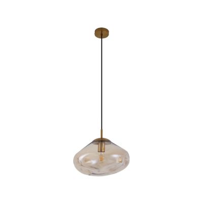 Lindby - Lelia riippuvalaisin Ø 35 cm, meripihka lasi | Alk. 92,00 €