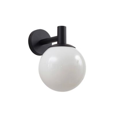 Lindby - Dangan ulkoseinävalaisin Ø 20 cm valkoinen lasi IP44 | Alk. 54,00 €