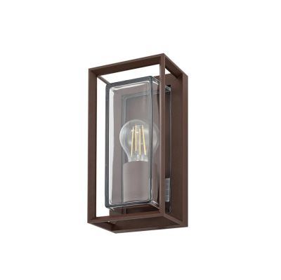Arcchio - Ismera ulkoseinävalaisin, korkeus 25 cm, ruosteenvärinen lasi, IP65, E27 - | Alk. 131,00 €