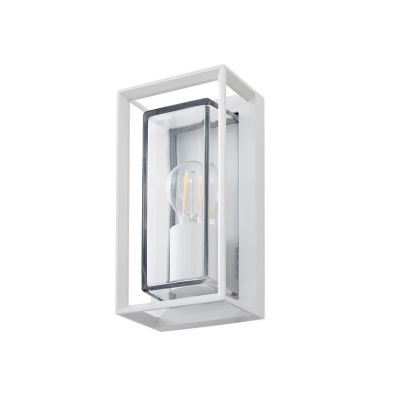 Arcchio - Ismera ulkoseinävalaisin IP65 valkoinen lasi E27 | Alk. 109,00 €