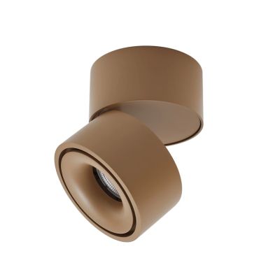 Arcchio - Rotari LED-kattokohdevalo 1-lamppuinen ruskea 8,9 W