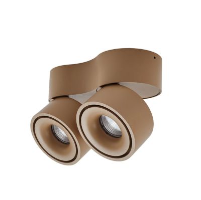 Arcchio - Rotari LED-kattokohdevalo 2-lamppuinen ruskea 8,9 W