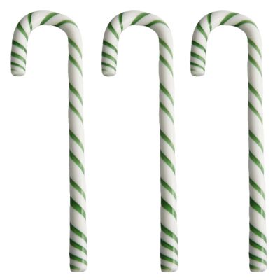 Kosta boda Polka lasikoriste 17 cm 3-pakkaus, valkoinen/vihreä | Alk. 30,00 €
