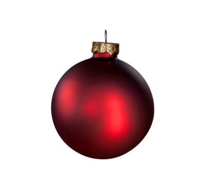 Newport Elize joulupallo viininpunainen