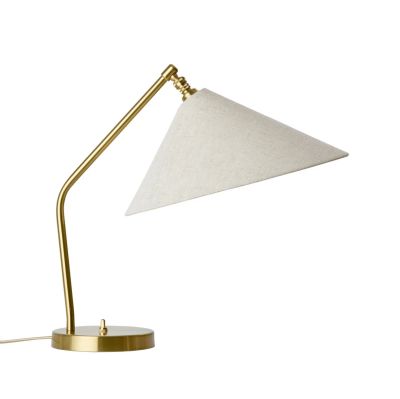 GUBI - Gräshoppa pöytävalaisin harmaa metalli/tekstiili E14 | Alk. 499,00 €
