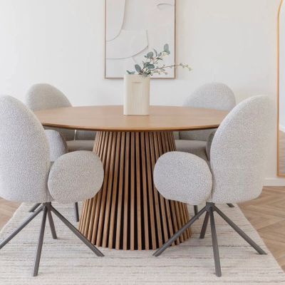 House Nordic Osaka pyöreä ruokapöytä Ø140 cm tammi