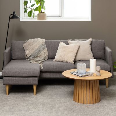 Veke Suvi divaanisohva harmaanruskea Basel 34, lv jalat, asiakaspalautus | Alk. 449,00 €