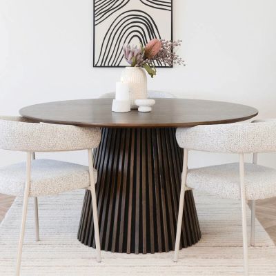 House Nordic Osaka pyöreä ruokapöytä Ø140 cm savutammi