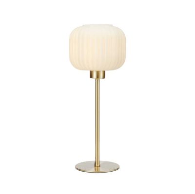 Markslöjd - Sober Pöytävalaisin Small Brushed Brass/White | Alk. 60,00 €