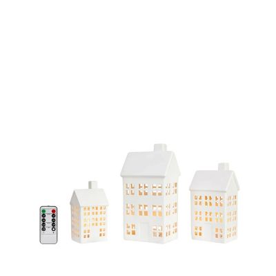 Markslöjd - Eton Decoration Pöytävalaisin 3 pcs. White